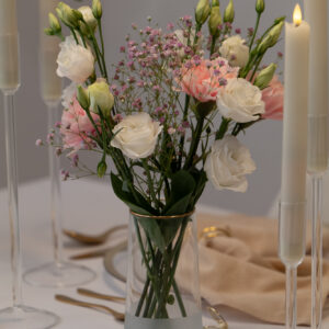 Glas-Vase Clara mit Goldrand – Bild 3
